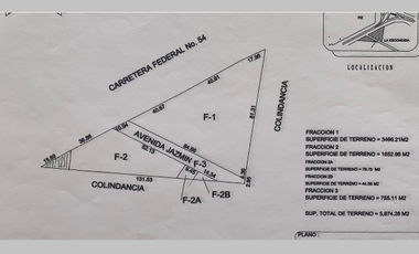 Terreno Comercial en Venta en Zacatecas, Zac. En La Escondida