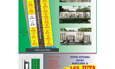 Rumah Mungil Tipe Studio Harga 165 Jt di Dekat Gerbang Tol Prambanan