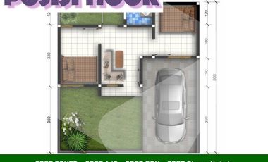 Rumah Dijual di Malang Tipe 25/107 Free Biaya2 Dekat Kampus