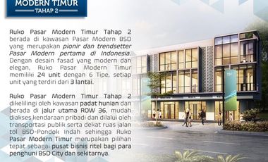 Ruko Pasmod Timur 2 Terbaik Keren di BSD City