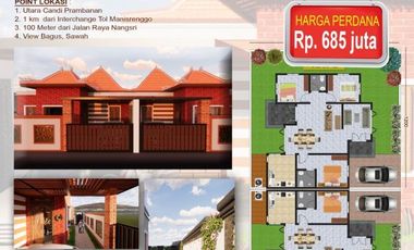 Rumah Joglo Limasan Murah di Utara Prambanan dekat Tol