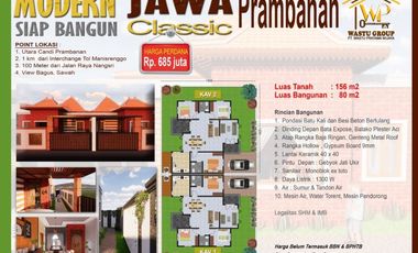 Rumah Joglo Limasan Murah di Utara Prambanan dekat Tol