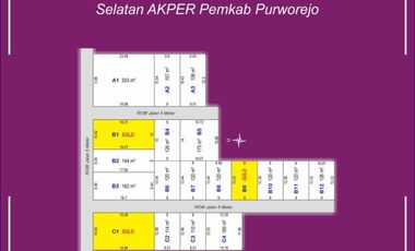 Tanah SHM dekat Terminal Purworejo, 60 Jt-an
