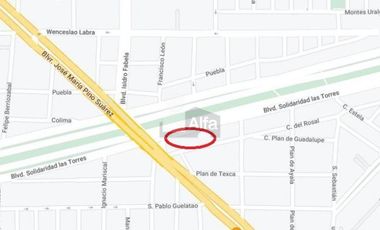 Terreno en Venta y/o Renta en Toluca, ubicado en Av. Las Torres y Pino suarez