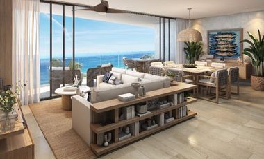 Penthouse frente al mar, con alberca privada, terraza de 78 m2 con vista al mar,