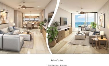 Penthouse frente al mar, con alberca privada, terraza de 78 m2 con vista al mar,