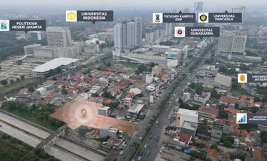 Tanah Lahan Komersial Margonda Raya Depok Siap Pakai