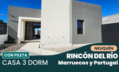 Casa 3 dorm planta baja venta Rincón del Río Nqn