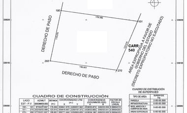 CARRETERA ESTATAL 540 A CHICHIMEQUILLAS  USO COMERCIAL E INDUSTRIAL  20,000 MTS