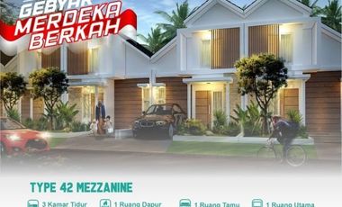 Rumah Desain Mezanine di Magersari, Mojokerto