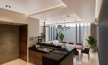 Casa Boreana residencial en venta,Cholul, Yucatán.