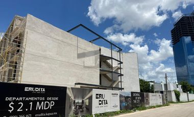 Departamento 1 rec, 2o nivel, Temozon Norte, pocos metros de Periferico, amenidades, ideal inversion