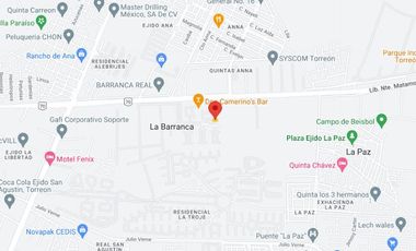 TERRENO EN VENTA EN LA BARRANCA TORREON COAHUILA