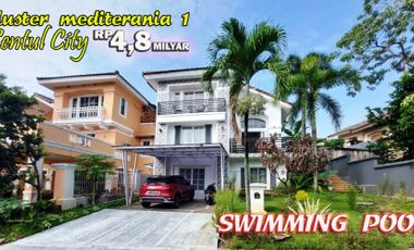 Dijual Rumah Siap Huni Swimming Pool MEDITERANIA Sentul City Bogor