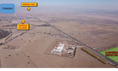 VENTA!! Terreno con 5 hectáreas sobre la Autopista México-Pachuca