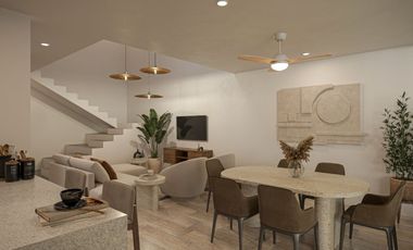 TOWN HOUSES EN PREVENTA DE TRES HABITACIONES EN DZITYÁ