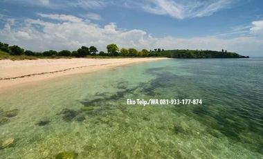 Tanah 8.6 Ha Tepi Pantai Pink Beach Telone Lombok Timur
