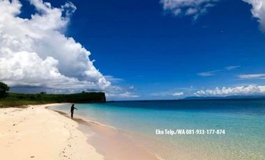 Tanah 8.6 Ha Tepi Pantai Pink Beach Telone Lombok Timur