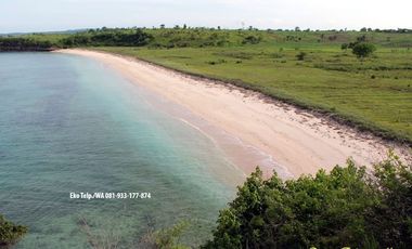 Tanah 8.6 Ha Tepi Pantai Pink Beach Telone Lombok Timur