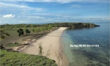 Tanah 8.6 Ha Tepi Pantai Pink Beach Telone Lombok Timur