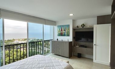 Punta Centinela, suite tipo studio con vista al mar, en venta (inversión de alta rentabilidad)