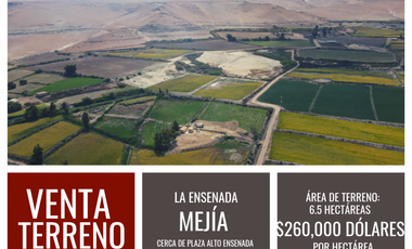 ¡¡¡VENTA!!! TERRENO EN LA ENSENADA - MEJIA