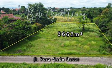 Tanah 3662 di Lingkungan Villa Dekat Pantai Pererenan View Sawah