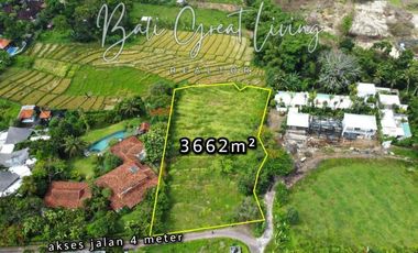 Tanah 3662 di Lingkungan Villa Dekat Pantai Pererenan View Sawah