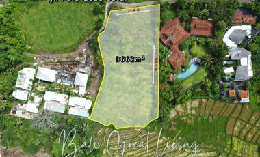 Tanah 3662 di Lingkungan Villa Dekat Pantai Pererenan View Sawah