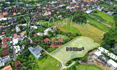 Tanah 3662 di Lingkungan Villa Dekat Pantai Pererenan View Sawah