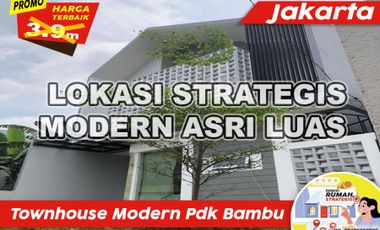 READY Modern Mewah Asri Luas Town House Pondok Bambu Jakarta