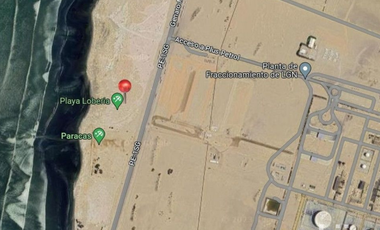 TERRENO INDUSTRIAL  EN VENTA  FRENTE AL  MAR , SECTOR CONCHUELA, PARACAS
