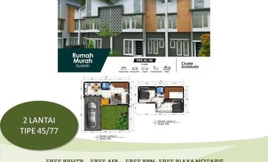 DEKAT ALUN2 MALANG RUMAH MURAH MALANG TIPE 45