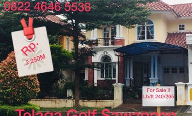Dijual Cepat Rumah Bagus 2 Lantai Siap Huni di Telaga Golf Sawangan Depok