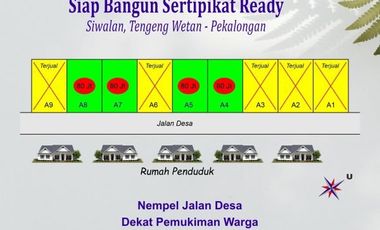 Tanah Kavling Siap Bangun, Pekalonngan: 80 Jt-an