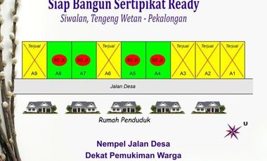 Tanah Kavling Siap Bangun, Pekalonngan: 80 Jt-an