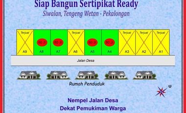 Tanah Kavling Siap Bangun, Pekalonngan: 80 Jt-an