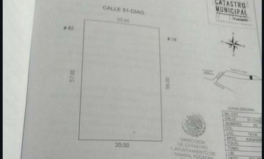 Terreno en Venta en Teya, Kanasín Yucatán