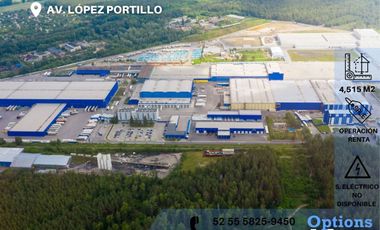Industrial land for rent on Av. López Portillo