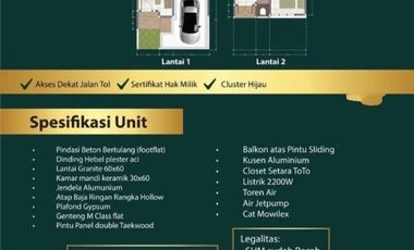 Townhouse Murah Dan Free Biaya Dekat Tol cijago