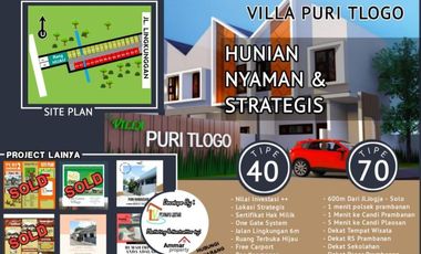 RUMAH CANTIK PALING MURAH TEPI JALAN UTAMA DI PRAMBANAN