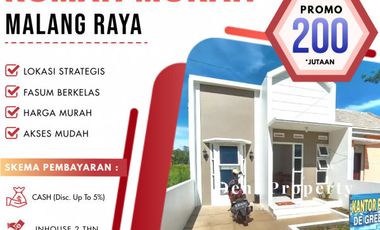 Rumah Villa Modern di Kedungrejo dekat Exit Tol Pakis Malang