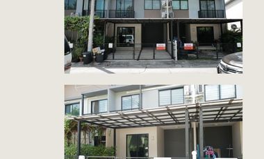 ขายทาวน์เฮ้าส์ เมททาวน์ บางนา เฟอร์ครบ มีวิวสวนหน้าบ้าน