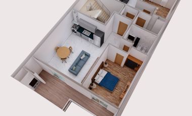 Departamento en Dúplex 2 Amb. con Balcón - Super Ubicación