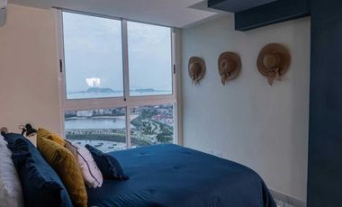 APARTAMENTO AMOBLADO  AV BALBOA VISTA AL MAR MODERNO NUEVO
