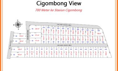Kavling View Gunung Salak, 850 Meter Stasiun Cigombong. SHM