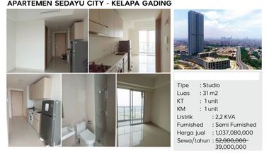 Apartemen disewakan di DKI Jakarta, Jakarta Utara
