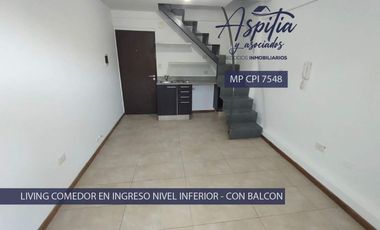 ALQUILER Departamento dúplex 1 dormitorio con doble balcón – Nueva Córdoba
