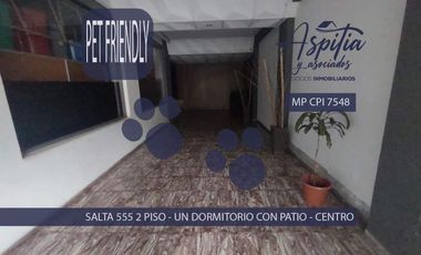 ALQUILER departamento 1 dormitorio con patio – Centro Córdoba