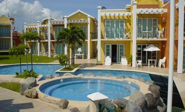 Villa amueblada en renta en boca del rio de un nivel con vista al mar | arlette flores